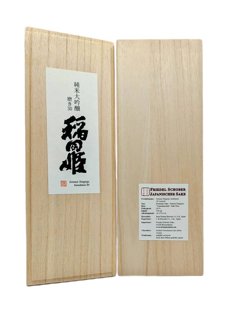 Sake Onlineshop Junmai Daginjo Inatahime30 Limited 39