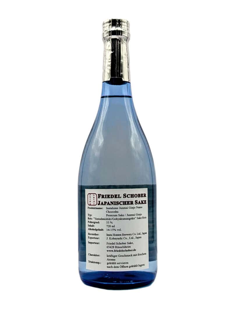 Sake Onlineshop lnatahime-Junmai-Ginjo-Namachozoshu 17.